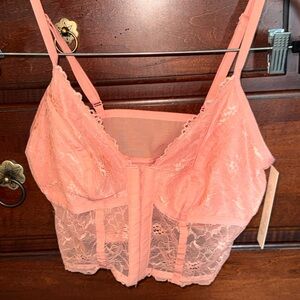 Colsie Pink Lace Bras with Adjustable Straps